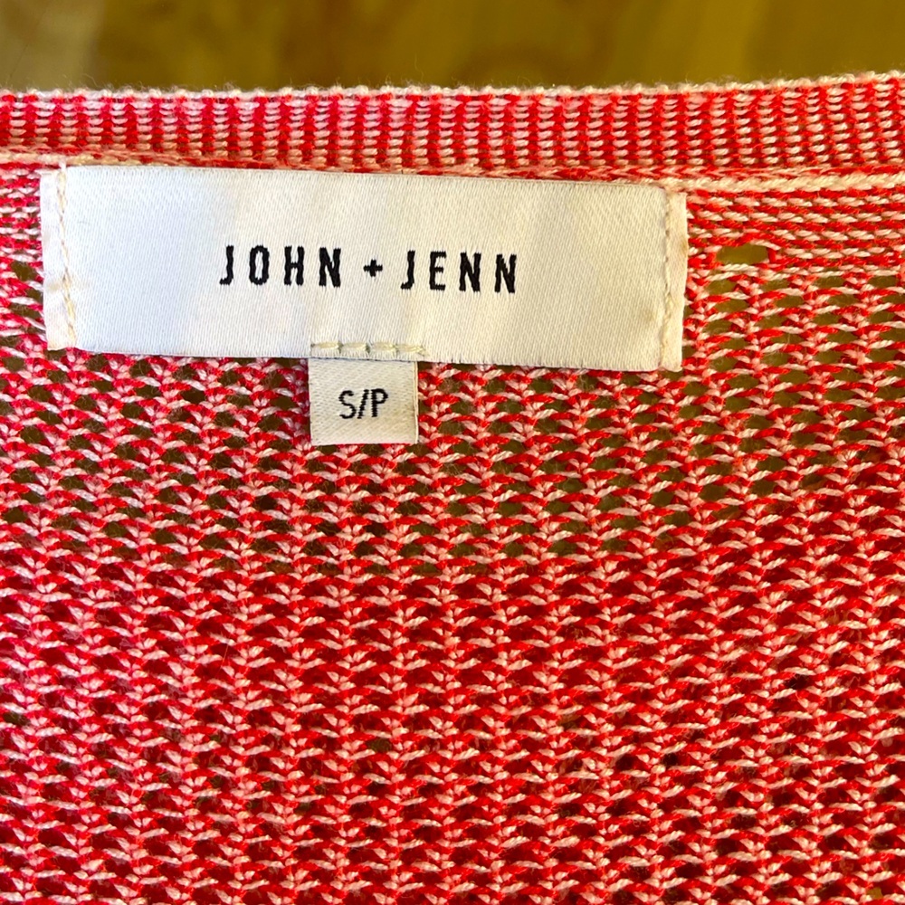 John Jenn cable knit top. Summertime. Size small